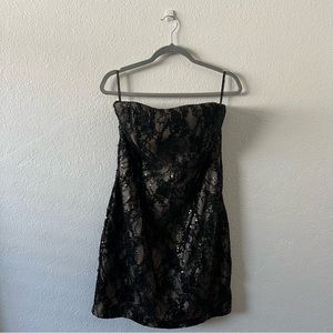 Jessica McClintock Black Lace Dress